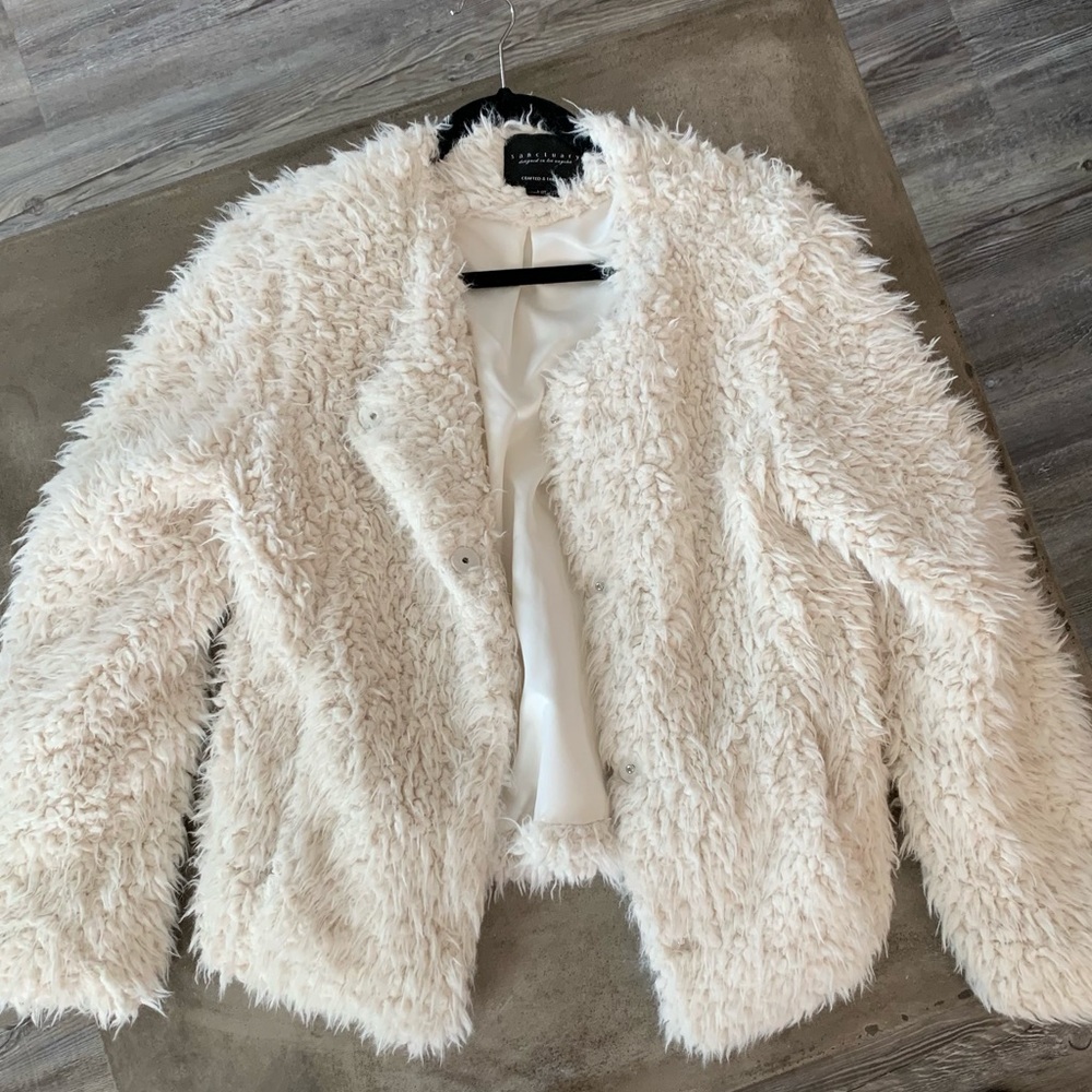Anthropologie, Faux fur bomber jacket